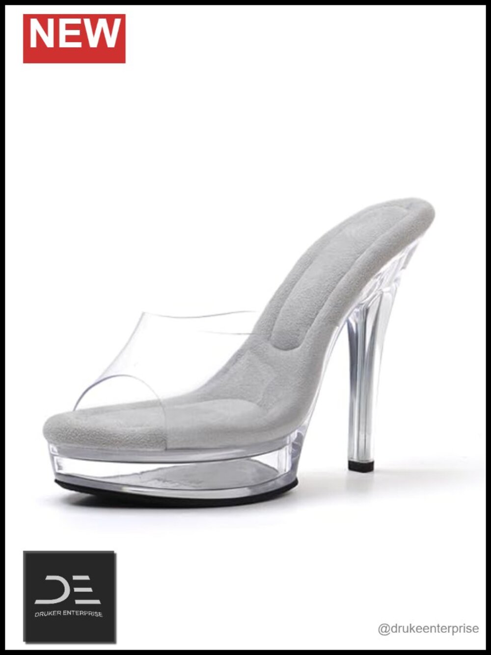 Clear Platform Heels, Stiletto Sandals, Pole Dance Shoes, 5in Heel